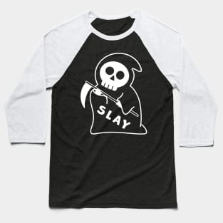 Halloween Grim Reaper Slay Baseball T-Shirt